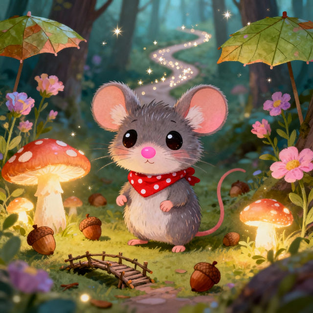 Cartoon Mouse Drawings - AI Generated gallery