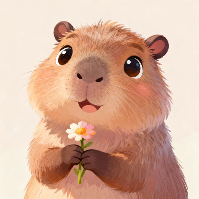 Cute Capybara Drawings gallery