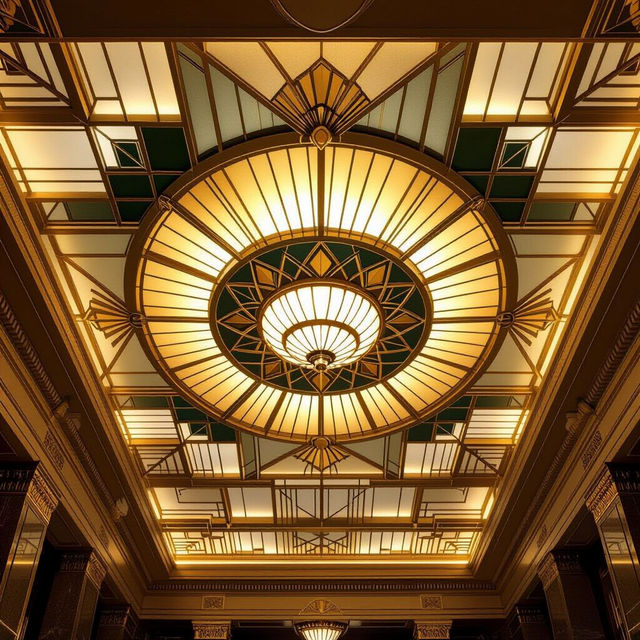 Art Deco Ceiling Designs - AI Generated gallery