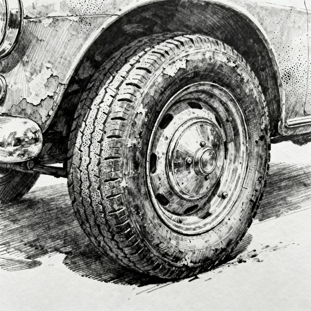 Tire Drawing gallery
