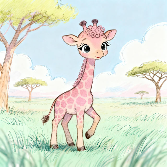 Baby Giraffe Drawings gallery