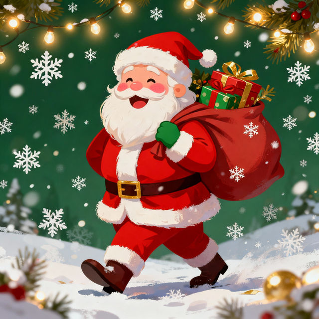 Santa Claus Drawings With Colour gallery