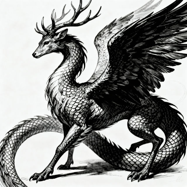 Black Drawings - AI Generated Art gallery