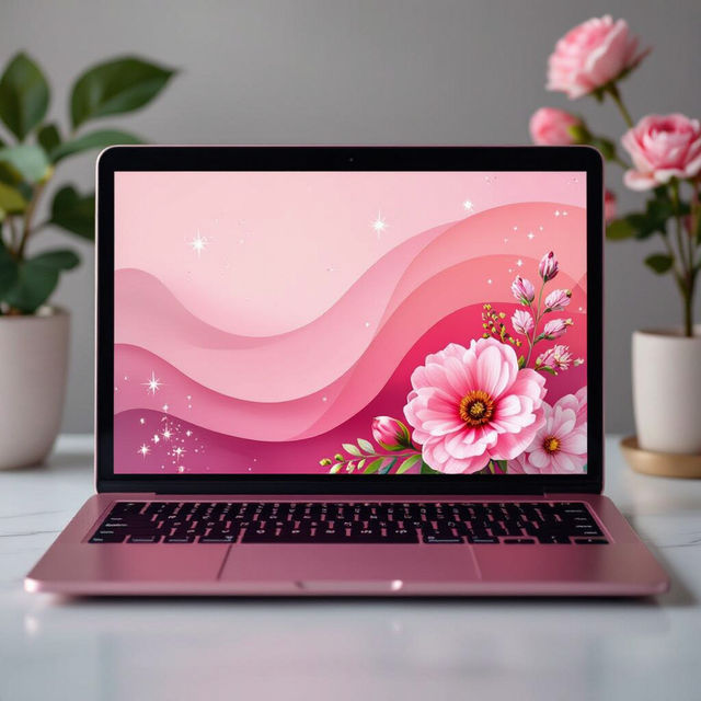 Pink Aesthetic Laptop Wallpapers gallery