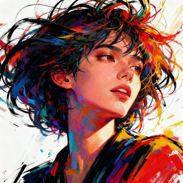 Messy Hair Drawings - AI Art Gallery gallery