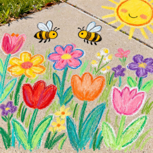 Spring Chalk Art gallery
