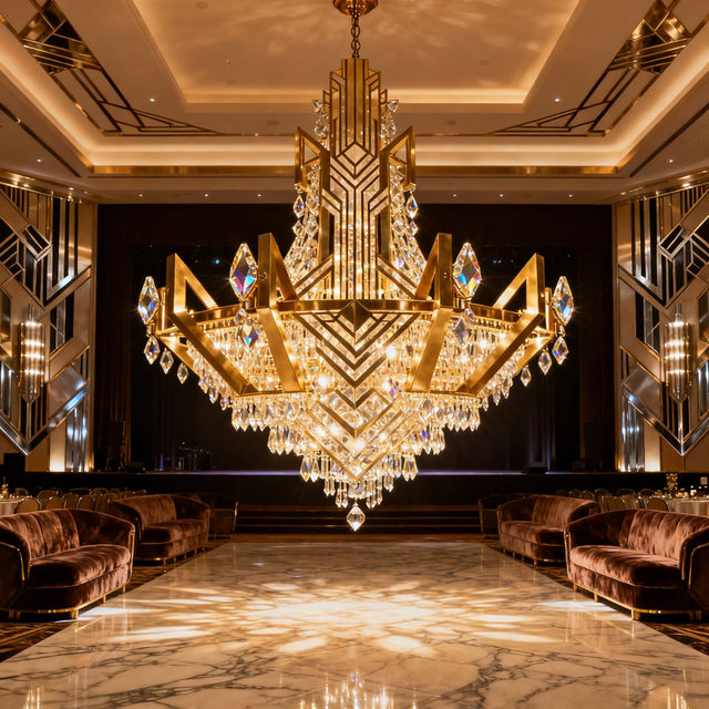 Art Deco Chandeliers - AI Generated gallery