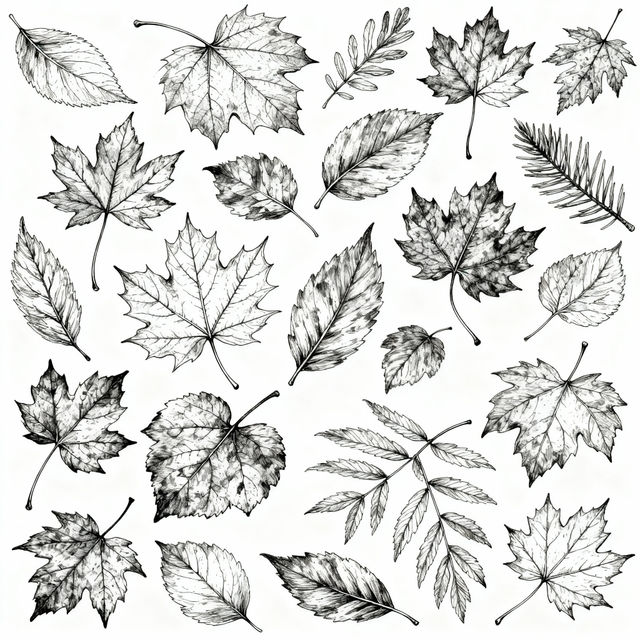 Leaves Drawings gallery