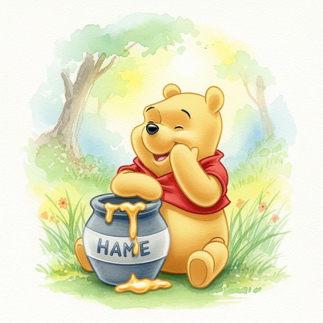Create a Winnie The Pooh Drawing With AI gallery