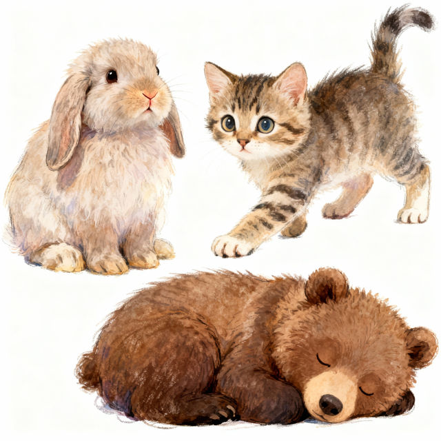 Easy Baby Cute Animal Drawings gallery