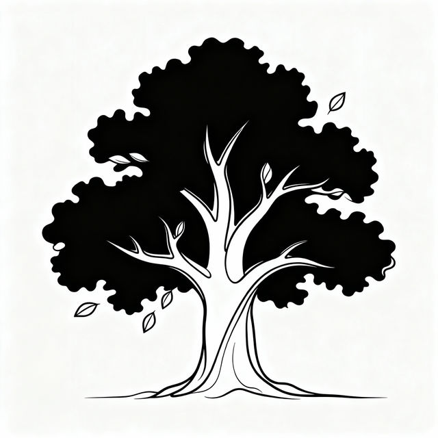 Simple Tree Drawings - Made With AI gallery