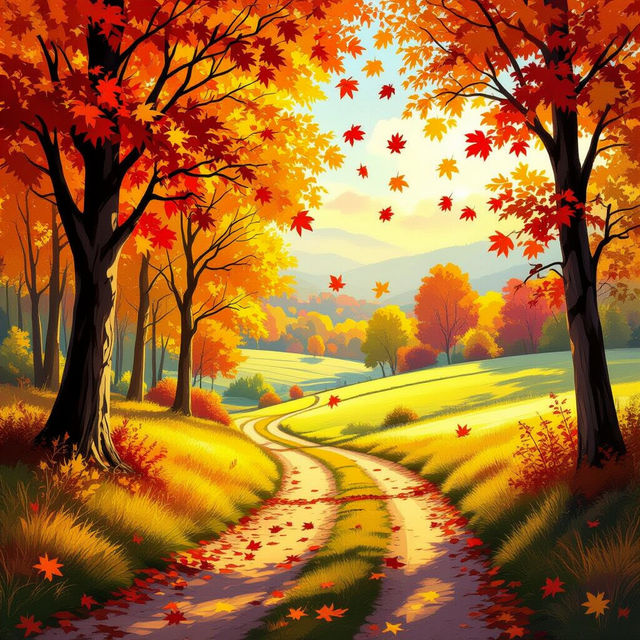 Beautiful Fall Images - Made With AI gallery