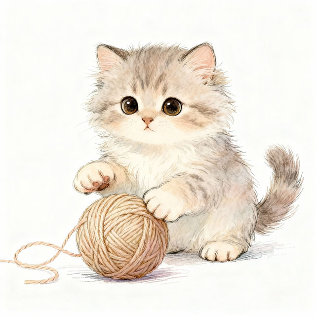 Baby Cat Drawings - AI Generated gallery