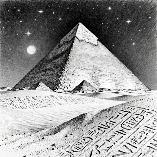 Pyramids of Giza Drawings gallery