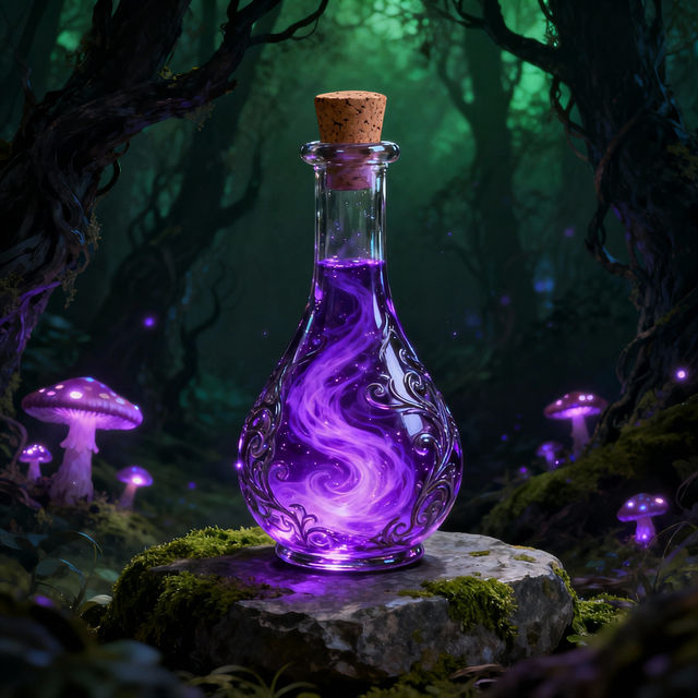 Potion Bottle Drawings - AI Generated Art gallery