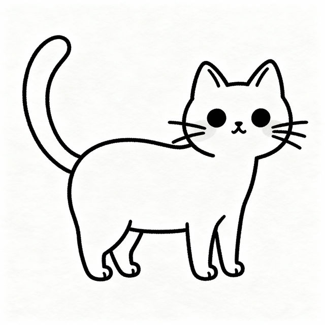Cat Clip Art Black And White gallery