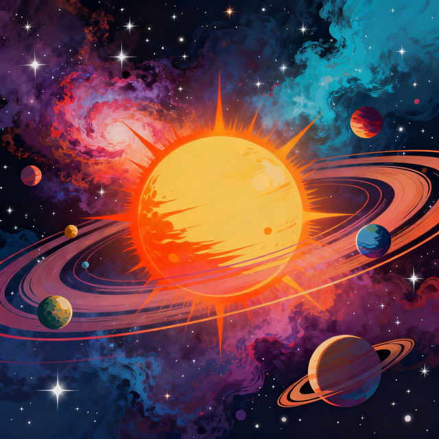 Project Solar System Drawings - AI Generated gallery