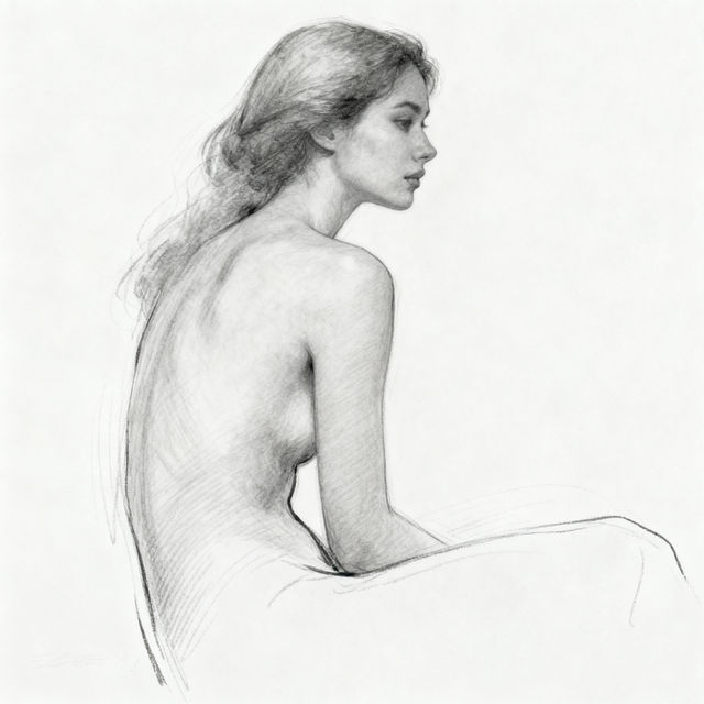 Woman Body Sketch - AI Art gallery
