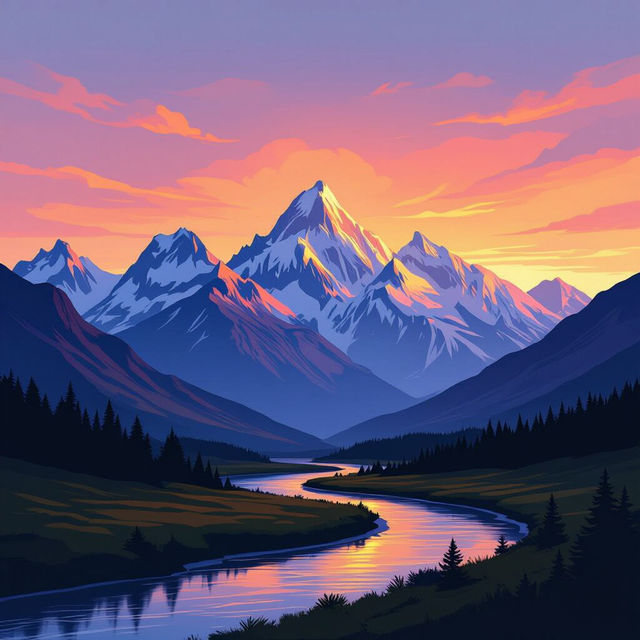 Land Drawing - AI Art Gallery gallery