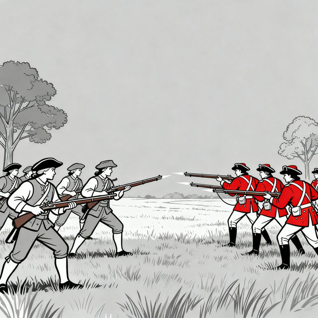 Lexington and Concord Drawing Easy gallery