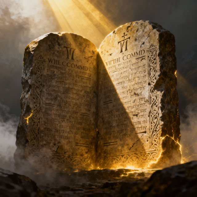 Ten Commandments Drawings - AI Generated Art gallery