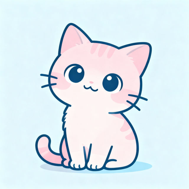 Easy Cute Cat Drawing gallery