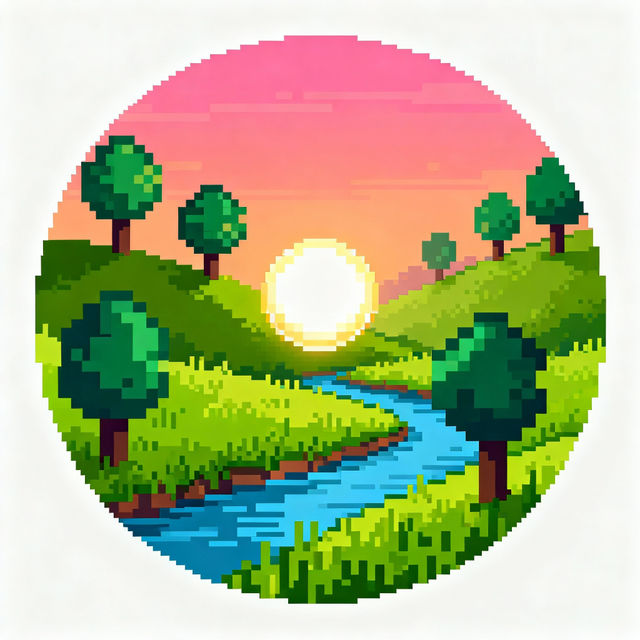 Circle Pixel Art gallery
