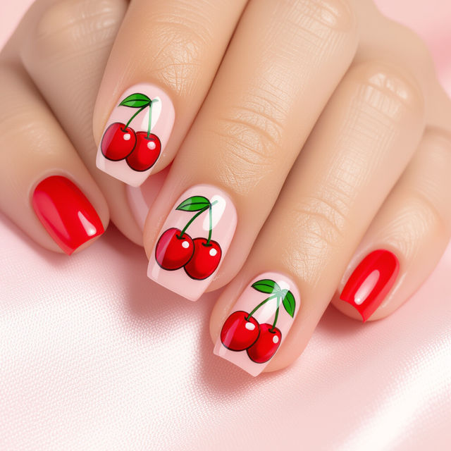 Cherry Nail Art gallery