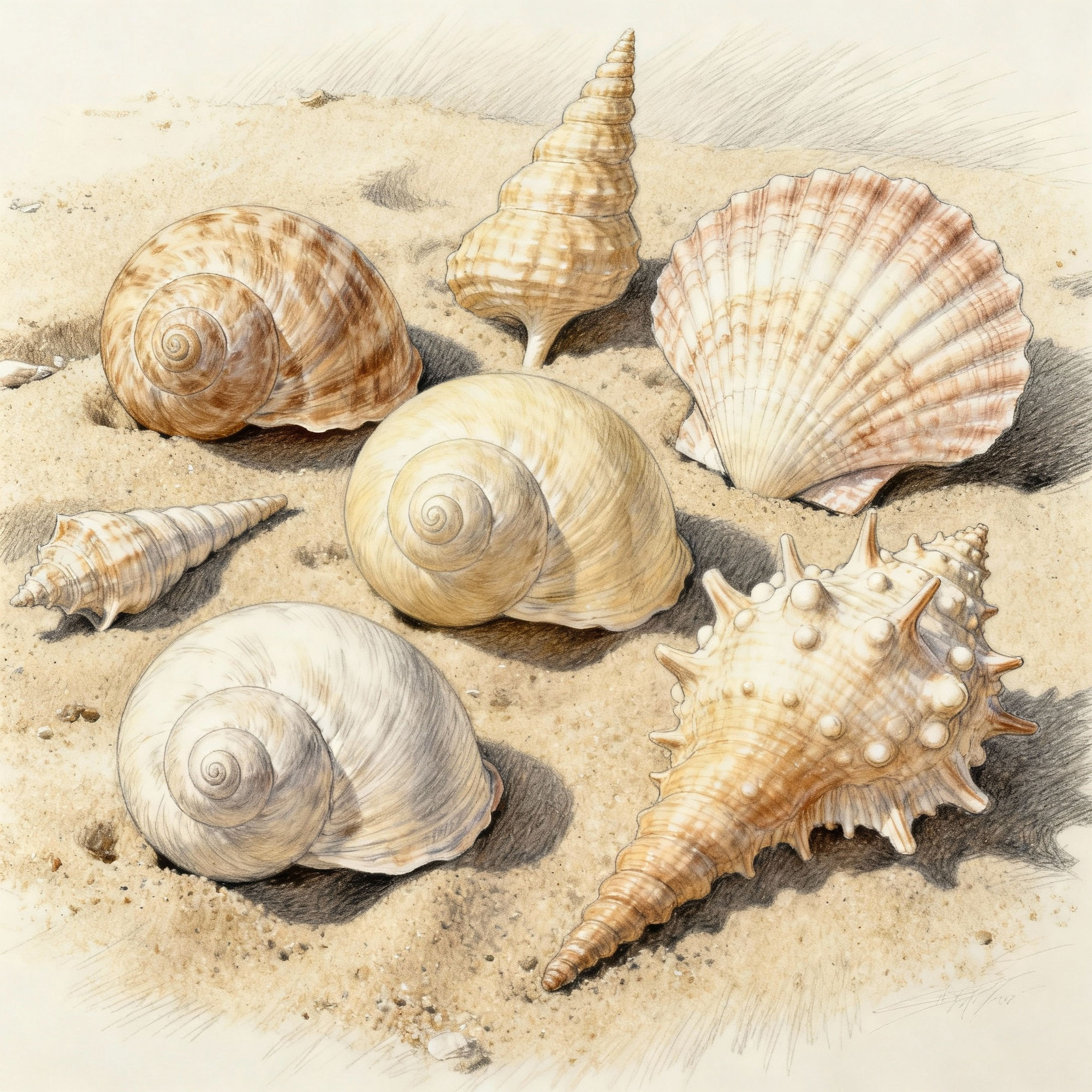 Seashell Drawings - Create Unique Art With AI