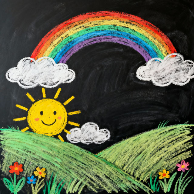 Easy Chalk Drawings - Step By Step gallery