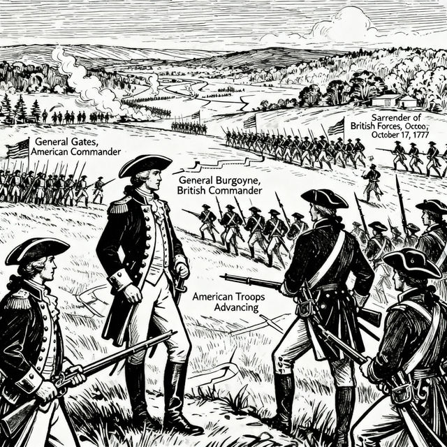 Battle of Saratoga Drawings gallery