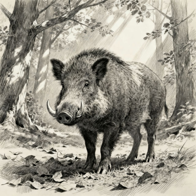 Boar Drawing gallery