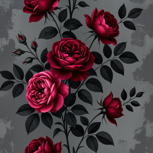 Dark Moody Floral Wallpaper gallery