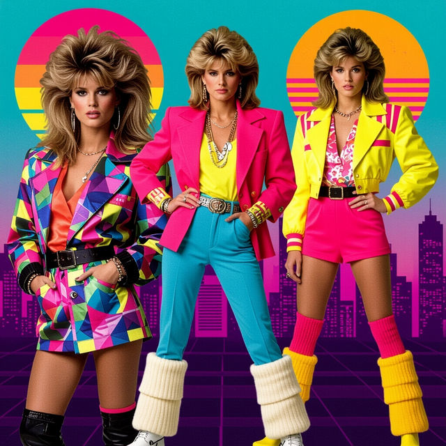80s Fashion Pictures - Made With AI gallery