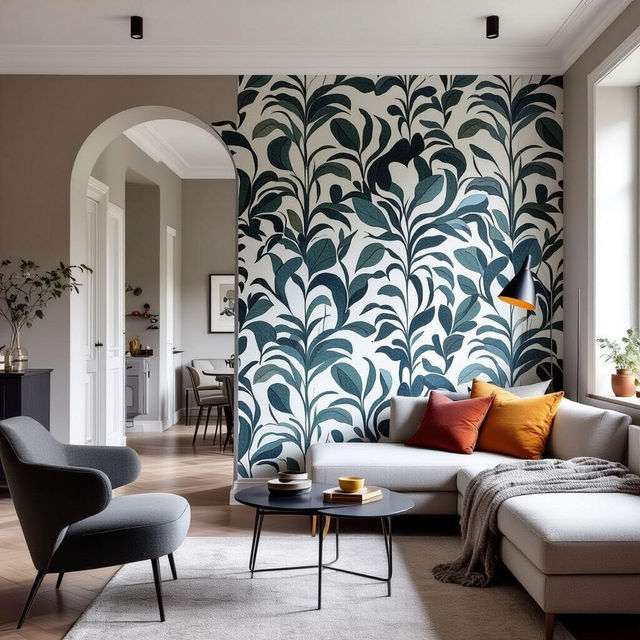 Half Wall Wallpaper - AI Generated Designs gallery