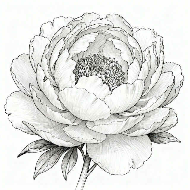 Easy Big Flower Drawings gallery