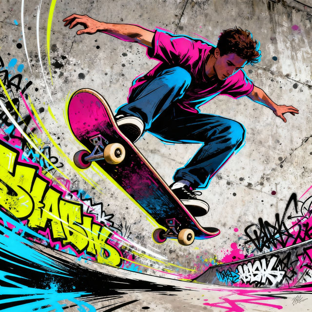 Skateboard Sketch Art gallery