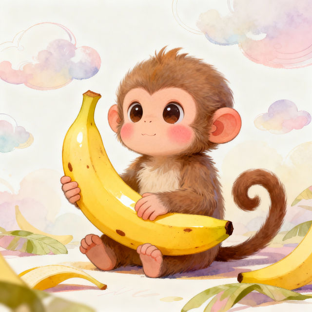 Cute Monkey Drawings - AI Generated Art gallery