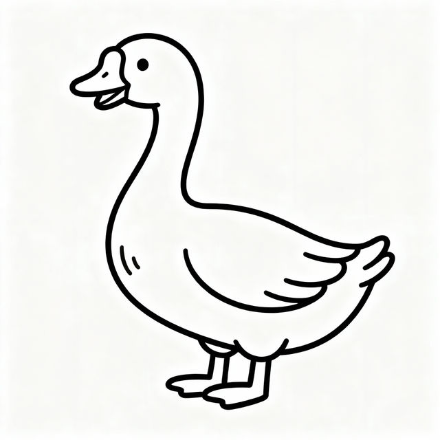 Easy Goose Drawing - Made With AI gallery