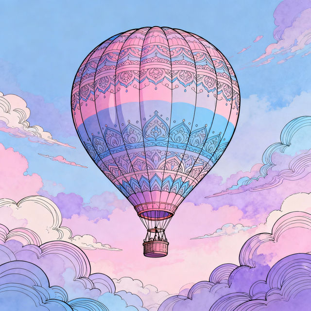 Air Balloon Drawings - AI Generated Art gallery