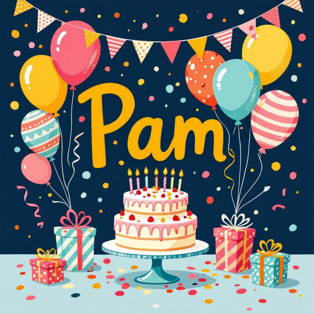 Happy Birthday Pam Images - Made With AI gallery