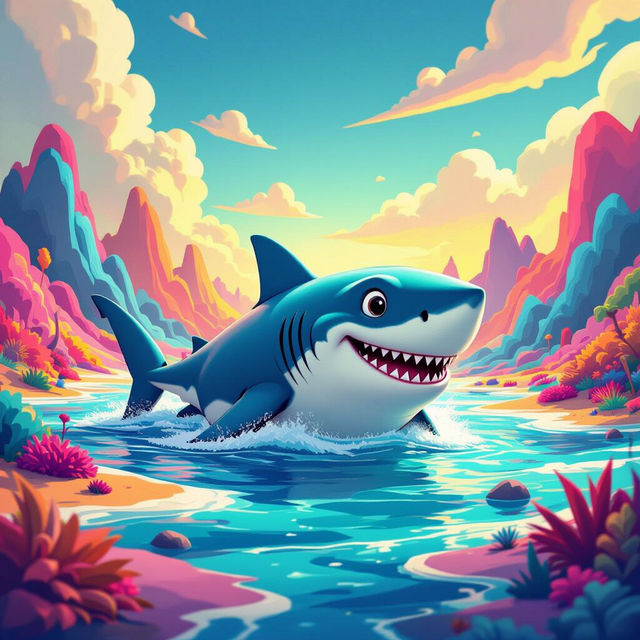 Art Jeff The Land Shark - AI Generated Art gallery