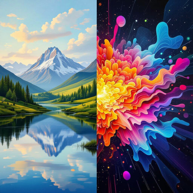 AI Art vs Real Art gallery