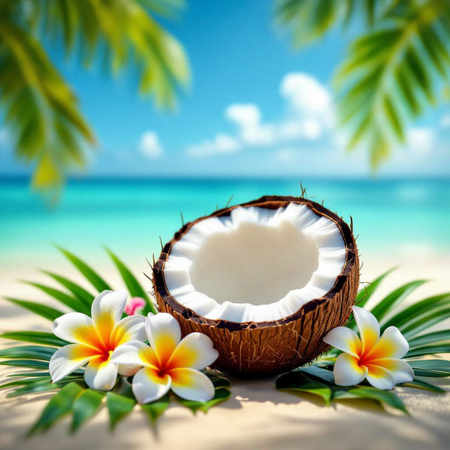 Coconut Wallpaper - AI Generated gallery