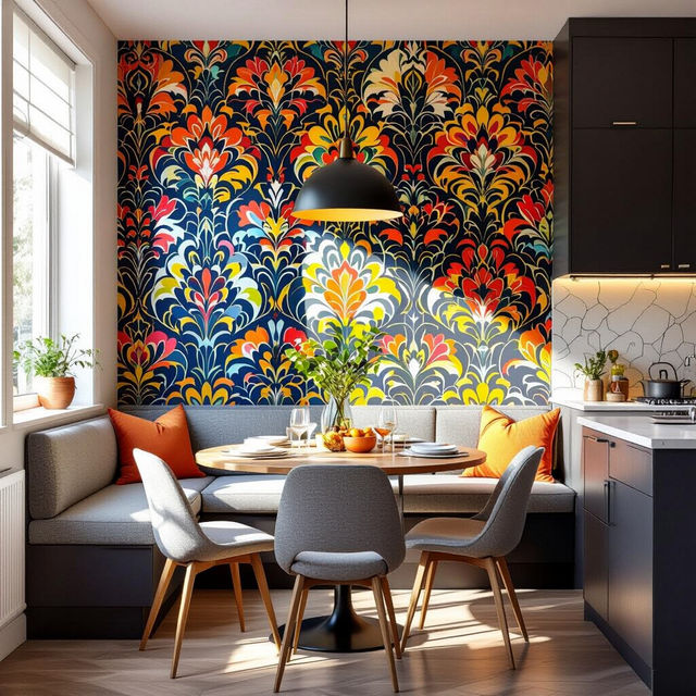 Kitchen Wallpaper Accent Wall gallery