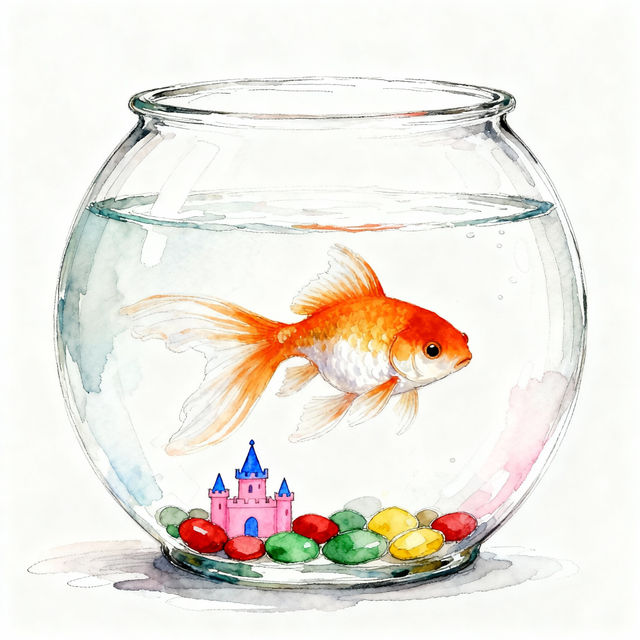 Fish Bowl Drawings - Made With AI gallery