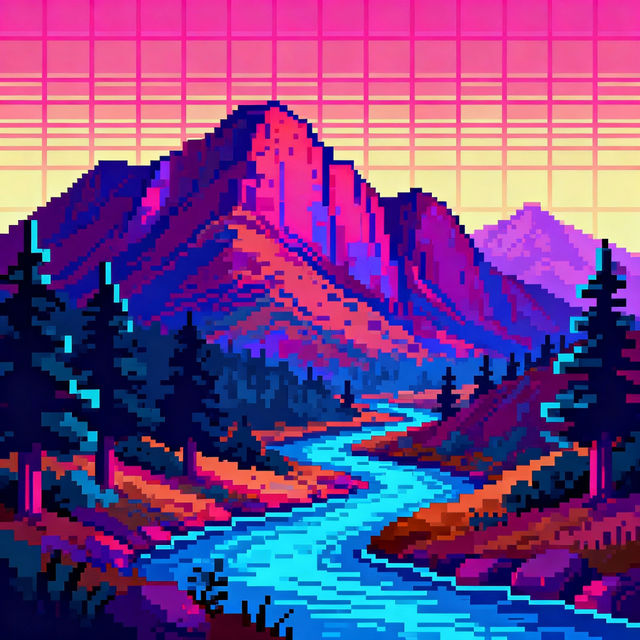 Pixel Art With Grid gallery