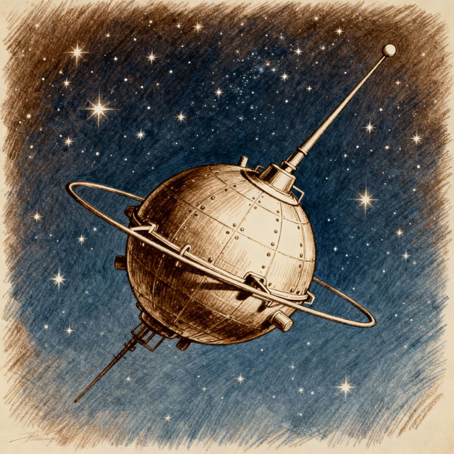 Sputnik Drawings - AI Generated gallery