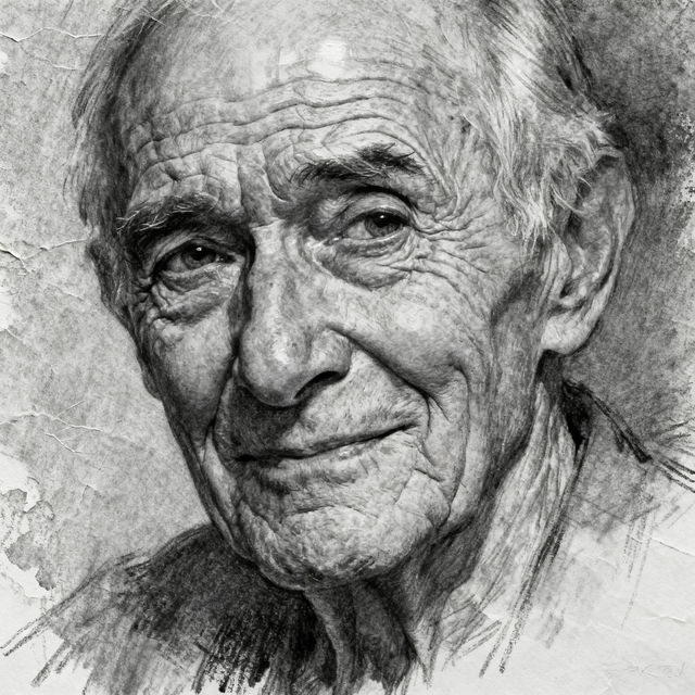 Old Man Drawings - AI Generated gallery