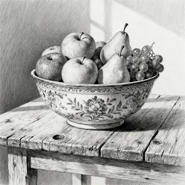 Bowl Drawings - Made With AI gallery